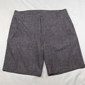 Colosseum Athletics‎ 36 x 10" Gray Heather Tech Wicking Golf Chino Shorts